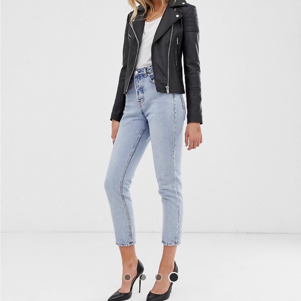 New without tags. Leather motto jacket. ASOS. UK10/US6.